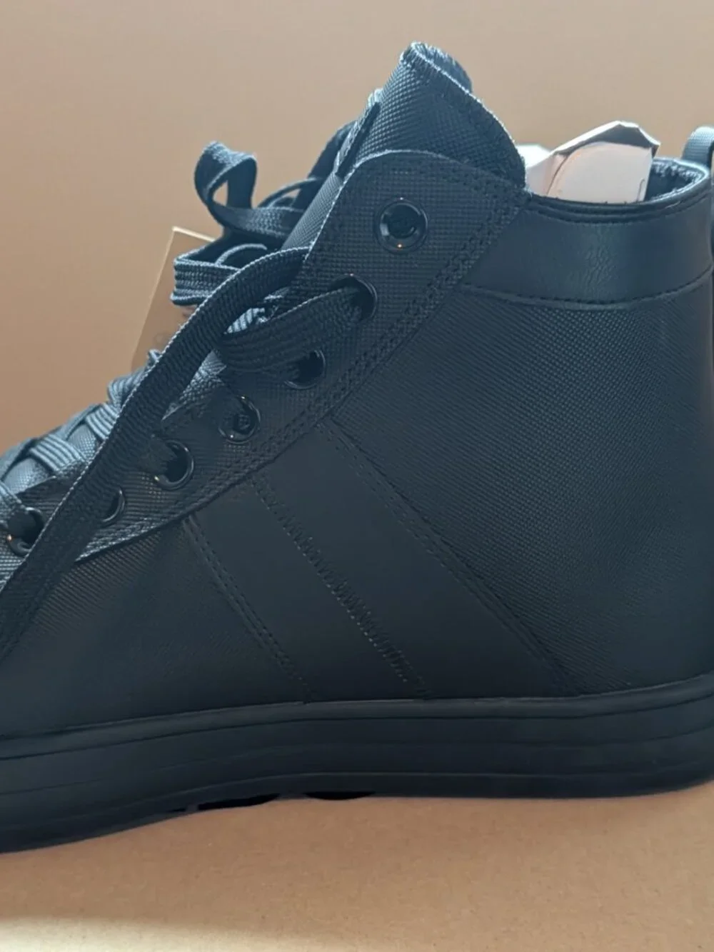 Moto inspired Men's Aldo Aston high top sneaker NWT in box size 10 - Picture 5 of 6